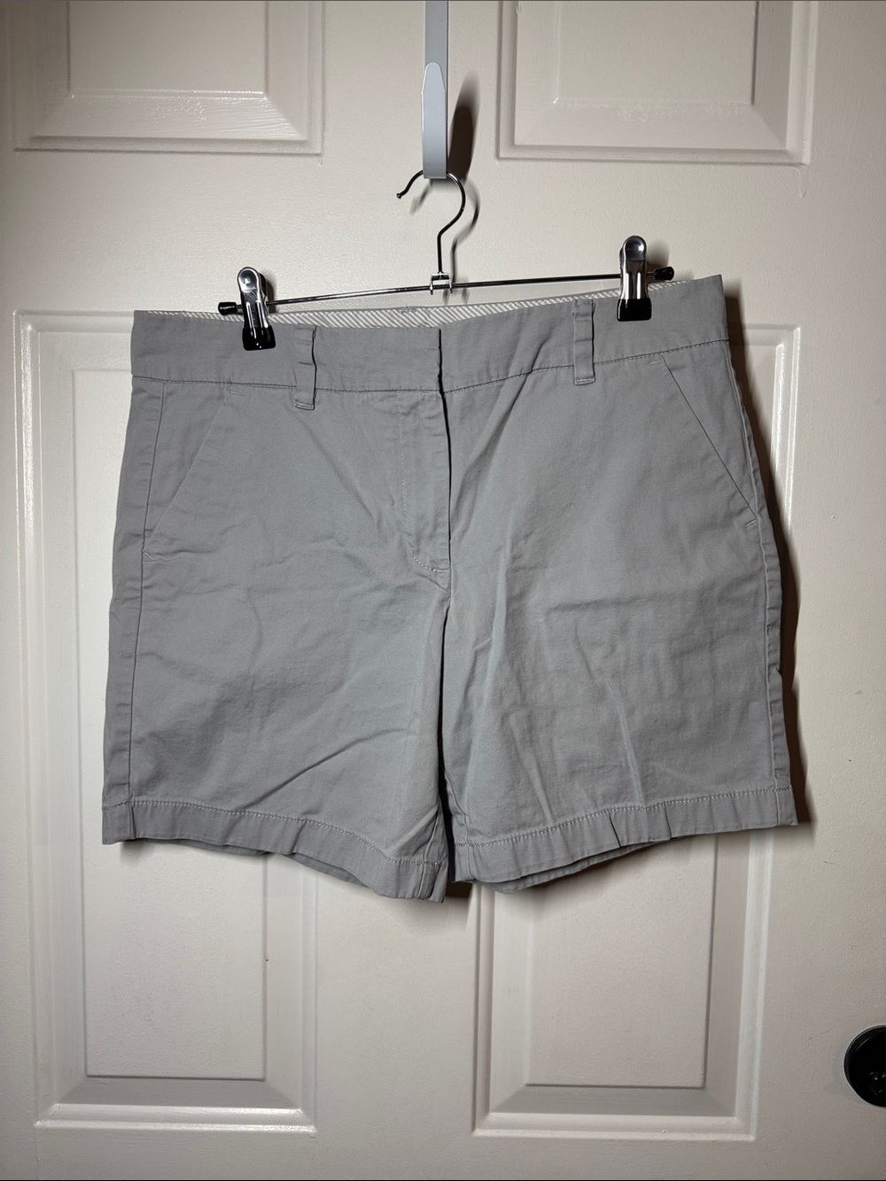 Tommy Hilfiger Light Gray Women's Cotton Shorts